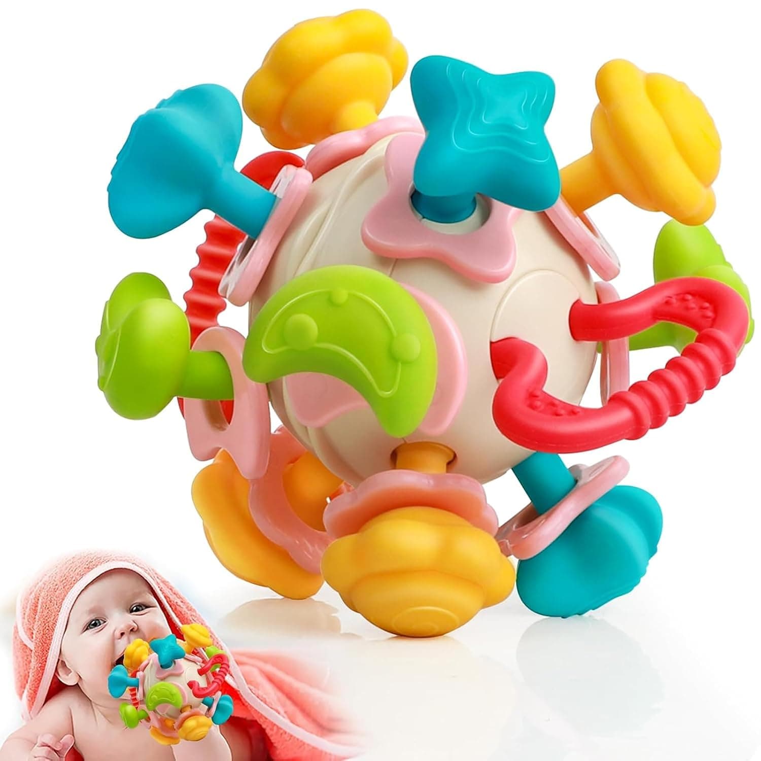 Silicone Space Ball Baby Teether
